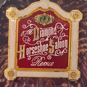 Disney Magic kingdom Vintage Diamond Horseshoe Saloon Brooch